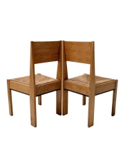 Set of Four Art Deco Modernist Dining Chairs by J.A. Muntendam, 1920s